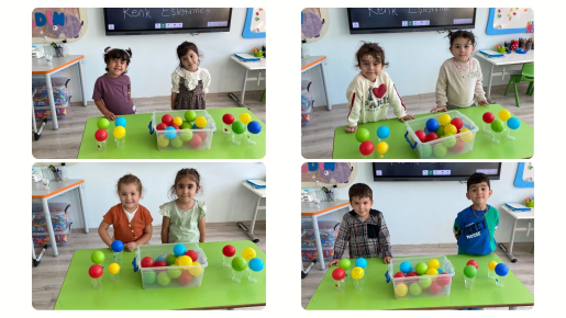 ÖZEL ANKARA BİLTEK ANAOKULU'NDA RENKLERLE EĞLENCELİ MATEMATİK