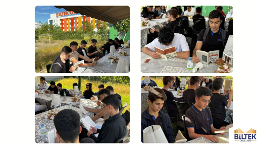 ÖZEL ANKARA BİLTEK LİSESİ'NDEN AÇIK HAVADA KİTAP ETKİNLİĞİ